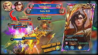 Minsitthar Salah Lawan😭 Tigreal x Benedetta Couple Combo = INSANE Instant Wipeout💘🔥 - Mobile Legends