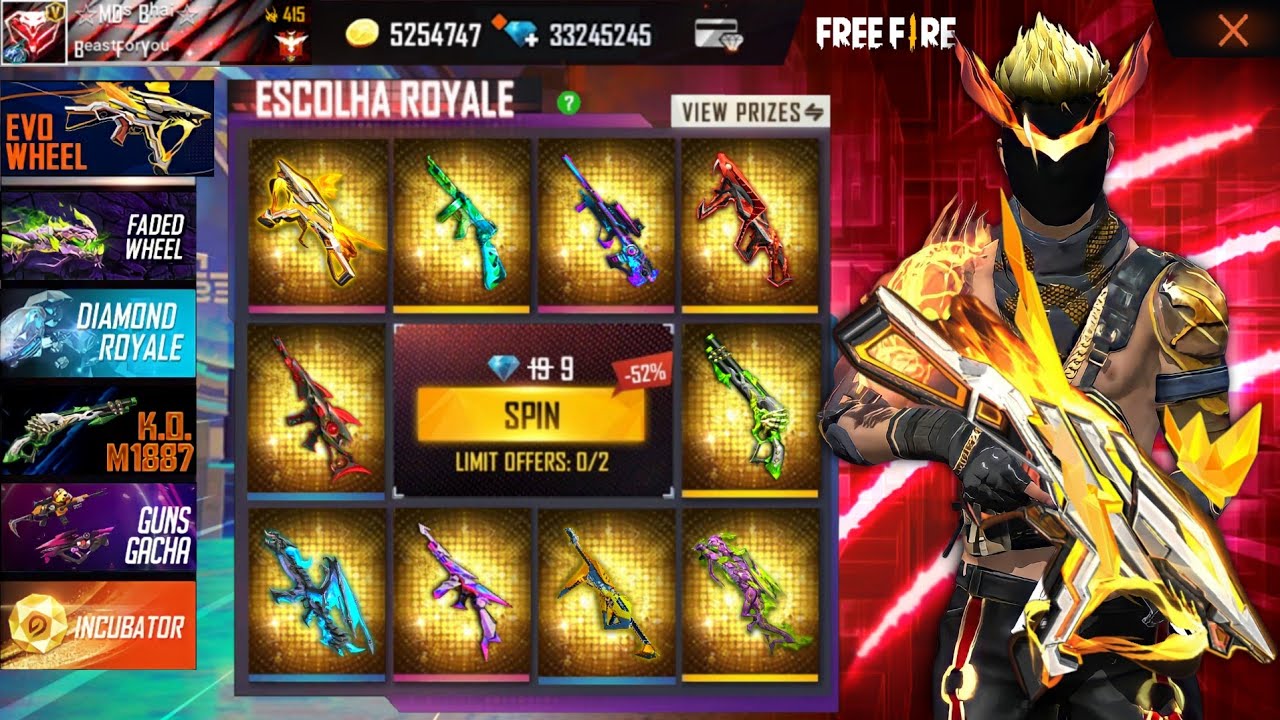 Wasting 50000+ Diamond To Buy Max Level 7 Booyah Day UMP Legendary Skin In New Faded Wheel Free Fire
