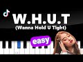 Aisha Retno - W.H.U.T  (Wanna Hold U Tight)  EASY PIANO TUTORIAL