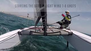 Foiling catamaran tutorial -Learning to fly Profile