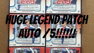 THIS BOX WAS INSANE! HUGE AUTO /5! 2025 Topps Update Baseball Jumbo Case-Box #2 🔥