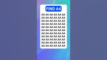 Find the odd number and letter ➡️ A4 | #shorts #shortsfeed #quiz