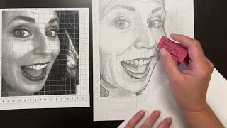 Selfie Grid Drawing