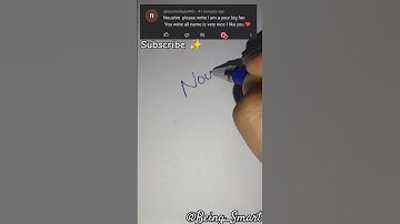 Write your name in Comments|Noushin Done!#namesignature #challenges #ytshort #shorts