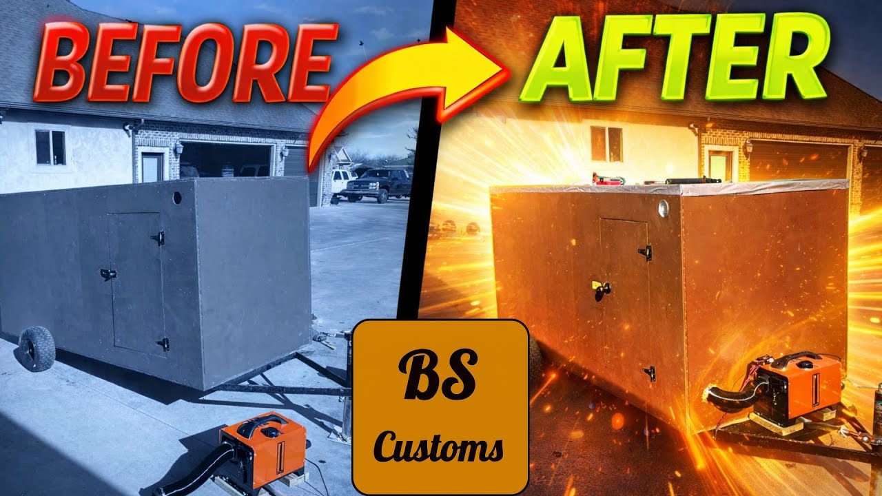 Turning an old box on wheel into a CAMPER