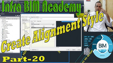 Utility Part-20 Create Alignment Style Infra Bim Academy