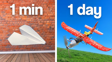 DIY-vliegtuig - 1 minuut vs. 1 uur vs. 1 dag