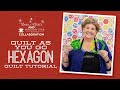 Make a "Quilt As You Go Hexagon" Quilt with Jenny Doan of Missouri Star (Video Tutorial)