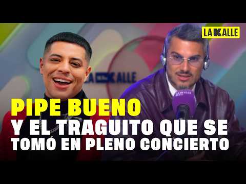El día que Pipe Bueno cayó en la tentación y se tomó un trago en pleno concierto junto a Eduin Caz