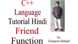 C++ Programming  Language Tutorial Hindi 61 friend function with example