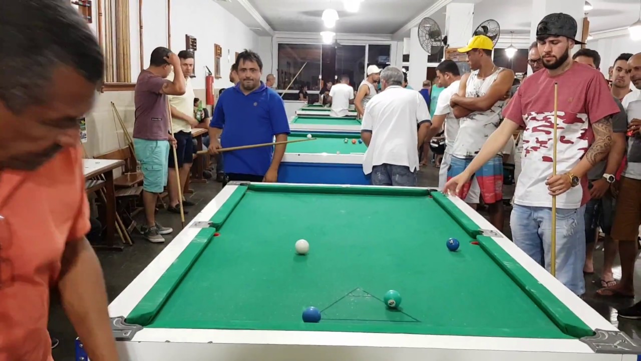 JOGOS DE BOLINHO MOICANO X RUAN ( BAR DO SPA ) SINUCA AO VIVO