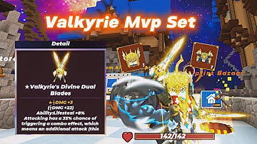 Unlocking Valkyrie Set And Weapon Skyblock (Blockman Go)