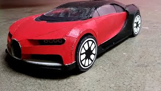 How to make Bugatti Chiron car with Cardboard || Bugatti Chiron ||