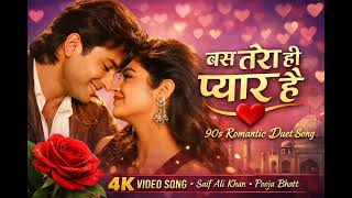 Bas Tera Hi Pyar Hai ❤️ | Heart Touching 90's Love Duet | Romantic Hindi Song | 4K