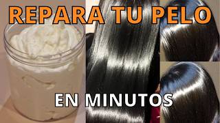 Recuperar Pelo Seco y Dañado RÁPIDO y Fácil😱 PRE SHAMPOO ✨ESTA MEZCLA ES ORO PARA TU CABELLO 🤩💎