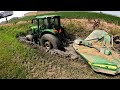 AWE RUTS!!!  ROTATOR VS DEERE WITH A BAT-WING!!!