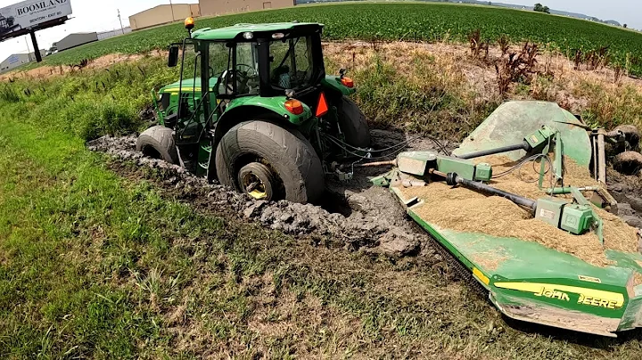 AWE RUTS!!!  ROTATOR VS DEERE WITH A BAT-WING!!!