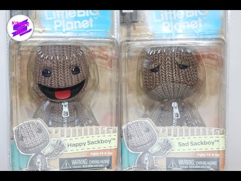 Фигурки Счастливый и Грустный Сэкбой. Happy &amp; Sad Sackboy Figure. LittleBigPlanet.