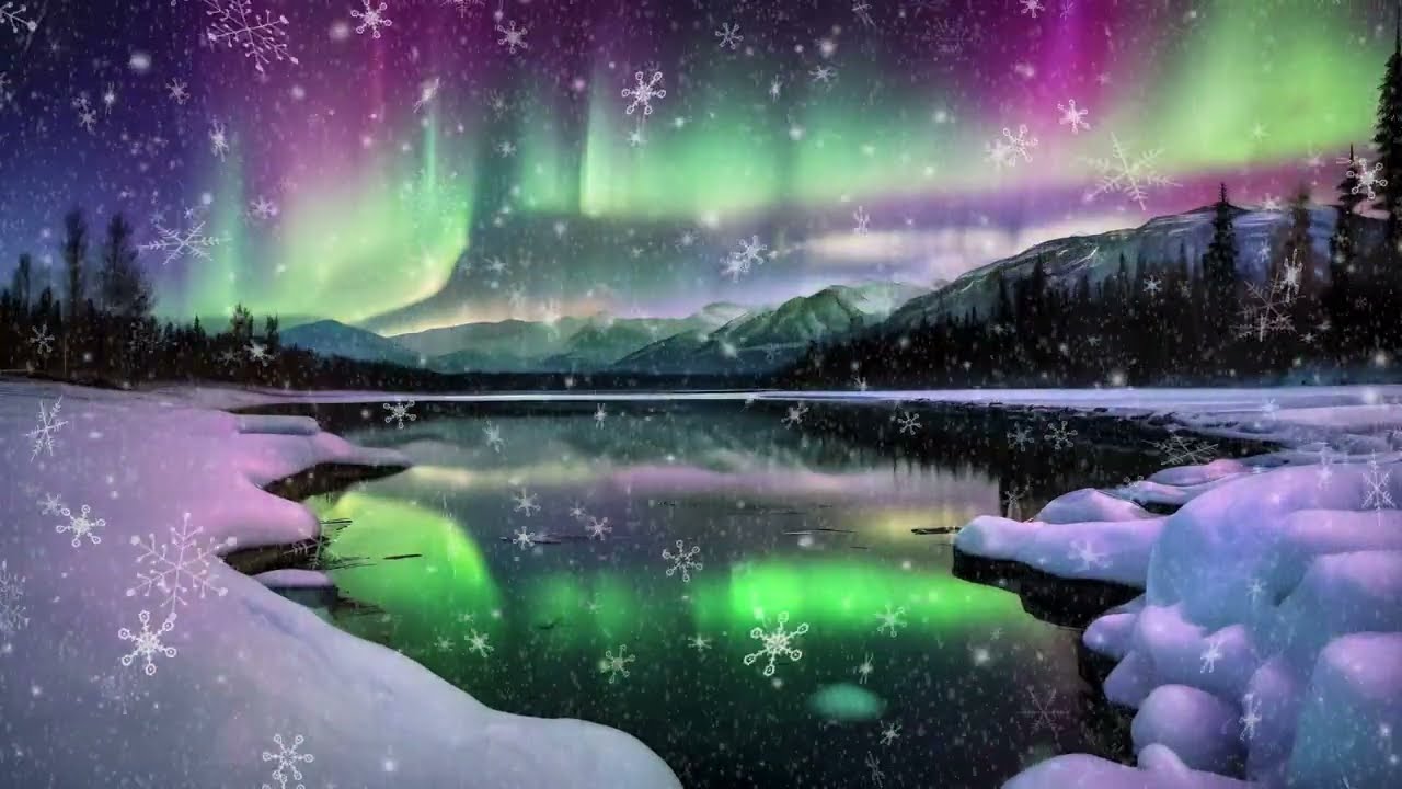 Arctic Afterglow: Northern Lights & Soft Christmas Music