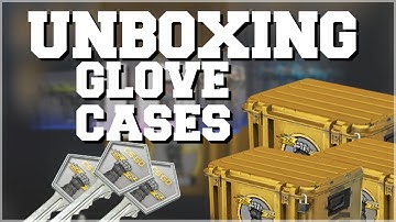 Opening 10 CS:GO Glove Cases