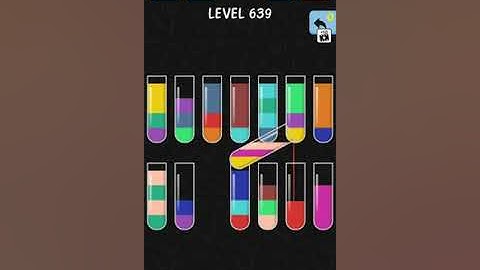 solve and solution water color sort game level 639
