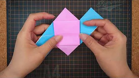 折り紙よく伸びるバネ
