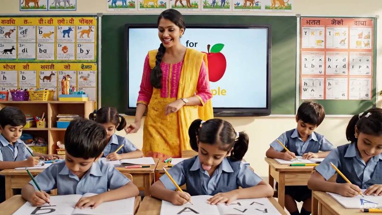 A for Apple 🍎 | Nursery Class Learning