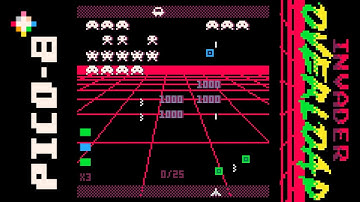 Invader Overload | PICO-8 | Brian Vaughn | 2016