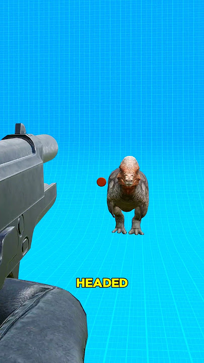 if you shoot pachycephalosaurus!🤯#shorts