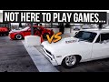 Nitrous Chevy Nova wanted a shot at the Dodge Demon in a DRAG RACE... | Demonology