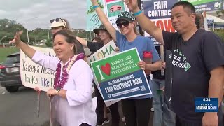 Congresswoman joins striking Kaiser health care workers