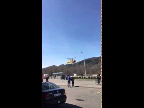 Start śmigłowca LPR'u | Cięcina | 02.04.2016 - YouTube