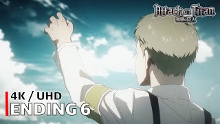 Attack On Titan - Ending 6 【Shougeki】 4K / Uhd Creditless | Cc