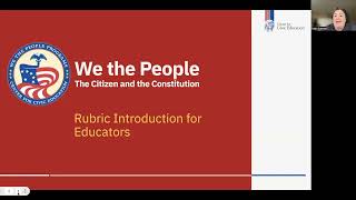 We the People Rubric, Webinar 2 (For Teachers)