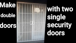 Easy to install double security doors