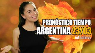 Thumbnail image for Pronóstico para el 23 de marzo de 2026. Argentina - Infoclima TV