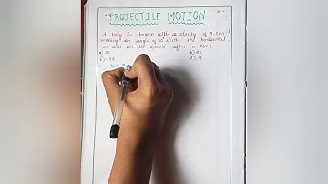 a body is thrown with a velocity of 9.8ms-1 making an angle of 30 with the horizontal. at what time