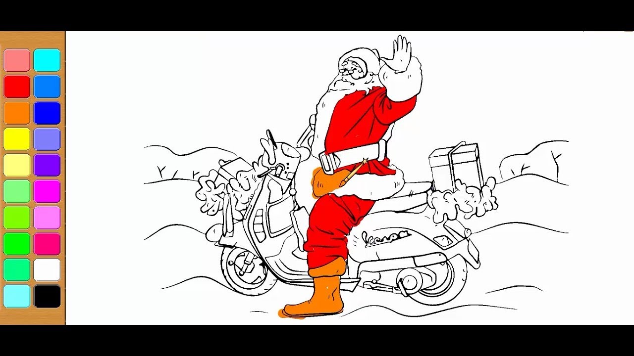 How To Draw Pictures of Santa Claus . Coloring Book 