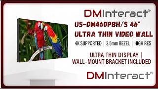 DMInteract 46' 4K Video Wall Display | Ultra-Thin 3.5mm Bezel for Stunning Visuals
