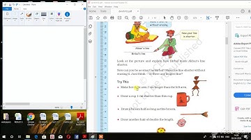 4th maths   long and short (the shorter line)