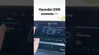 Check out these big screens in the HYUNDAI i20N 👀 #shorts