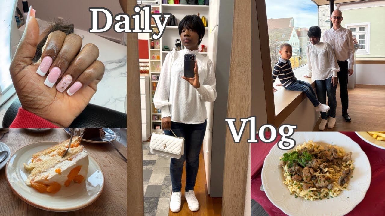 Days In My Life As A Nigerian In Germany 🇳🇬🇩🇪| Nails Appointment 💅 | Lunch Family Outing 🍲🧆