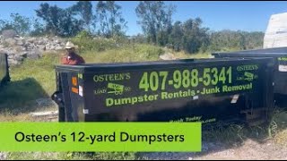 What Can Fit Into a 12 Yard Dumpster | Where to rent a dumpster