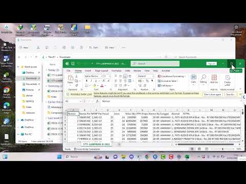 cara membuka file csv