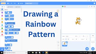 Draw a Rainbow Pattern in Scratch | Rainbow Pattern in Scratch Programming