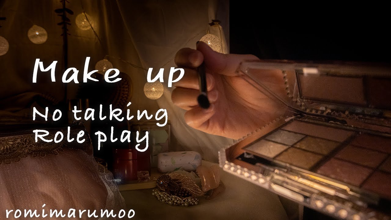【ASMR メイクアップロールプレイ】ポーチから取り出しながら無言でカメラレンズに直接メイク#2 Doing Your Makeup notalking #asmr #makeup #roleplay