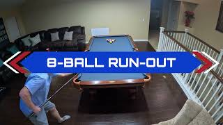 8 Ball Run-Out on New Simonis 860 Cloth and a Newly-Installed Perimeter Billiards Light!