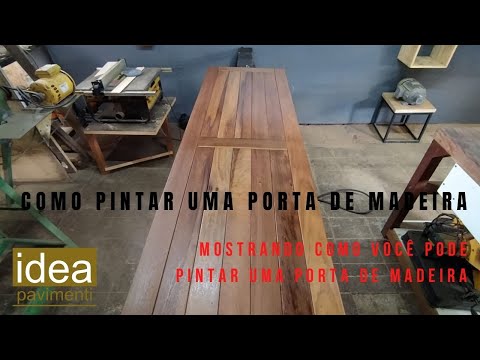 Como pintar uma porta de madeira