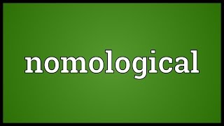 Nomological Meaning