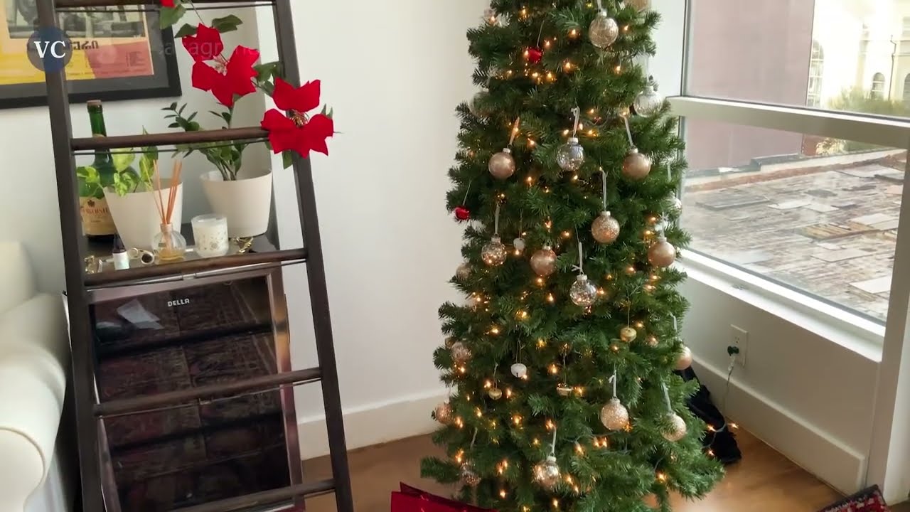 National Tree Company Artificial Slim Christmas Tree Review, Easy Artificial Christmas Tree! REVIEW